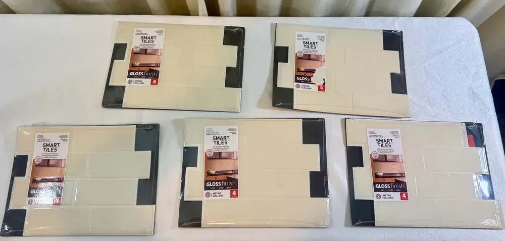 Smart Tiles Metro Gallino Self-Adhesive Wall Tiles,‎ FIVE 4 Packs